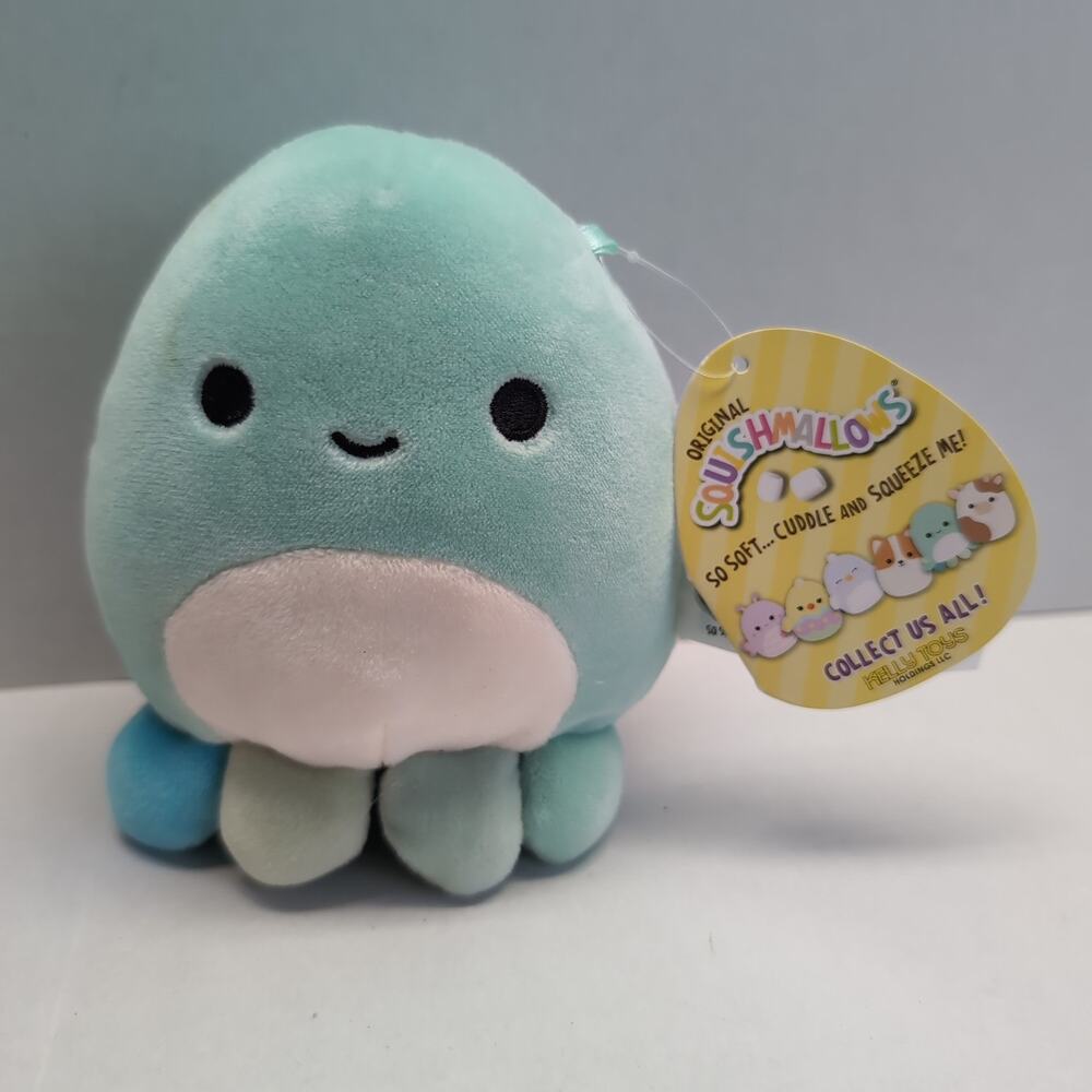 Squishmallows Zobey the Octopus 4.5" Teal Soft Plush With Original Tag